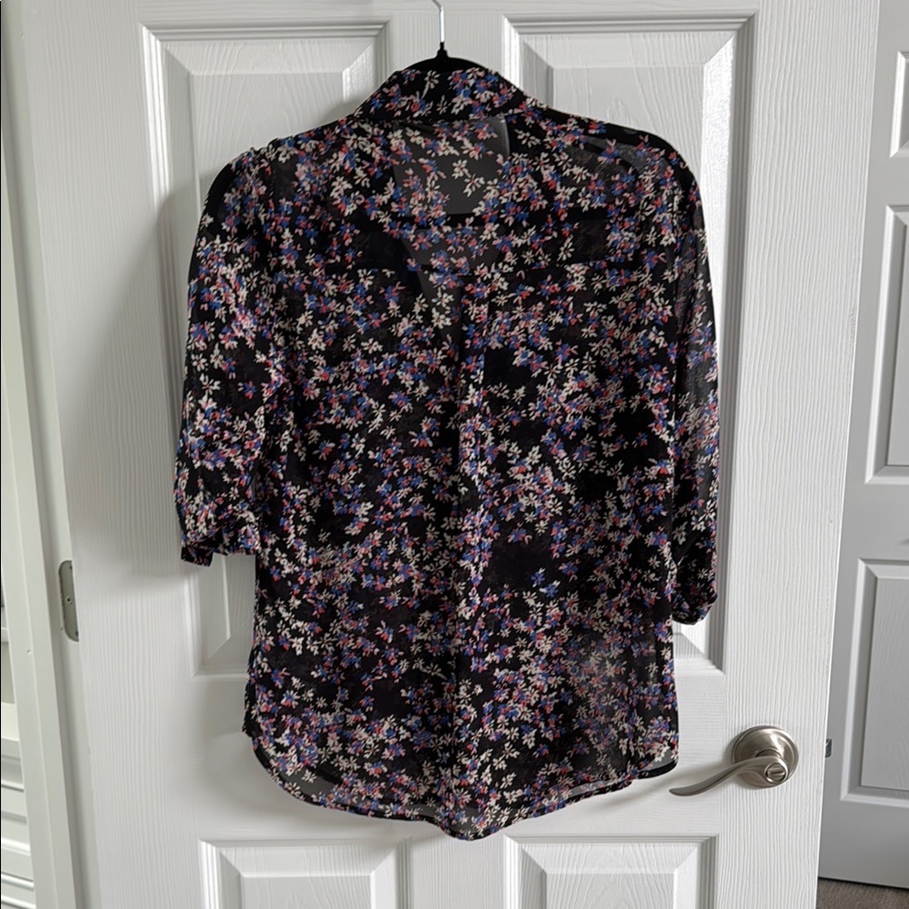 Express Black and Pink Blouse - Size small - Picture 4 of 8